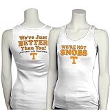 Tennessee Volunteers White Ladies We're Not Snobs Tank Top