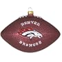 Scottish Christmas Denver Broncos Glass Football Ornament