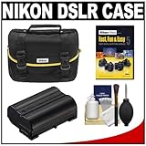 Nikon Starter Digital SLR Camera Case - Gadget Bag with Nikon EN-EL15 + Nik ....