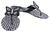 Coach Petra Black White Op Art Butterfly Sandals