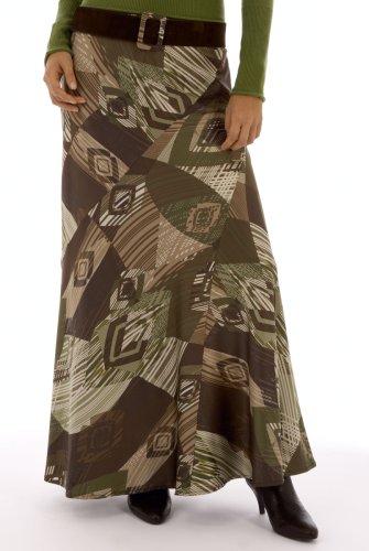 Per Una Geometric Leaf Skirt clothing