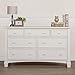Evolur Cheyenne and Santa Fe Double Dresser, Distress White
