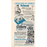 1951 Victor Raschi NY Yankees Gillette Razor Blades Print Ad (15914) by AdsPast.com