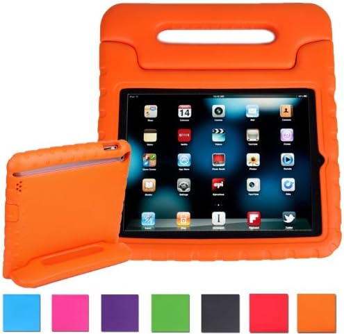 WISECASE Children Light Weight drop Resistant Handle Case for iPad Mini (Orange)