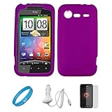 Purple Premium Soft Rubberized Silicone Skin Cover for Verizon Wireless New ....