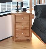 3 Drawer Pine Nightstand 19 Wide