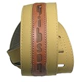 Gibson ギブソン BRUSHED LEATHER ストラップ/タン