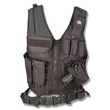 Colt Knives 393 Tactical Gear Vest with Black Nylon Mesh Construction & Detachable Holster