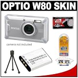 Pentax Silicone Skin for Optio W80 Waterproof Digital Camera + Battery + Accessory Kit 51KOjPTjmxL. SL160 Pentax Silicone Skin for Optio W80 Waterproof Digital Camera + Battery + Accessory Kit