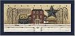 Primitive Simplify Tin Star Folk Art Decor Print Framed