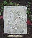 Sandstone Religious Cast Stone Moses Relief Garden Plaque Decorative Christmas Gift (Sandstone & Shale)