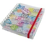 Paperchase A6 Notebook. Allover Passport Stamps Design