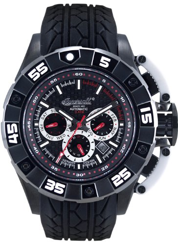 Ingersoll Herren-Armbanduhr Analog Silikon schwarz IN3211BKSL Preisvergleich