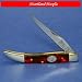 Frost Steel Warrior Small Toothpick with Candy Apple Red Celluloid Handles - FSW109CA