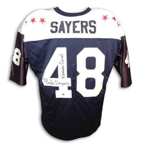 Gale Sayers Autographed College All Star Jersey with Kansas Comet Inscription