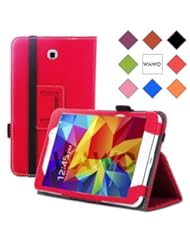 PC Accessory: WAWO Samsung Galaxy Tab 4 7.0 Inch Tablet Creative Folio Case - Red - tab 4 7.0 case