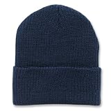 New Navy GI Waffle Winter Long Beanie