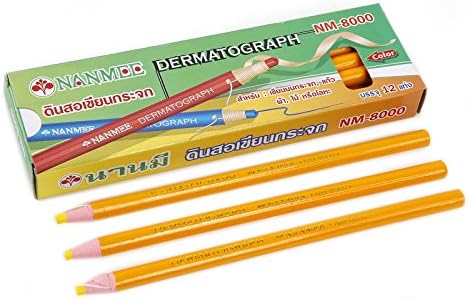 Nanmee Dermatograph 12 Yellow Pencils /Box