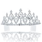 Bling Jewelry Grandeur Pear Shaped Bridal Headpiece Tiara