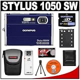 Photo : Olympus Stylus 1050 SW 10.1MP Waterproof / Shockproof Digital Camera (Blue) + Olympus 2GB xD-Picture Card + Spare Li-42B Battery + Case + Accessory Kit