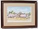 ORIGINAL WATERCOLOUR PAINTING The Love Affair - Pigs in Love