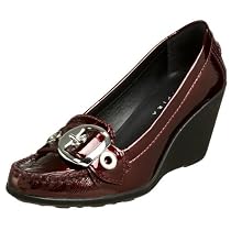 Geox Women's Donna Dolly Wedge,Bordeaux,39.5 EU (US Women's 9.5 M)