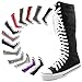Mid Calf Knee High Woman Boots Tall Classic Canvas Sky High Lace up Stylish Punk Flat Sneaker Boots