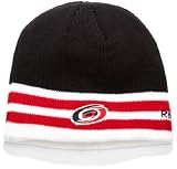 NHL Men's Face Off Cuffless Knit Hat (Carolina Hurricanes, One Size Fits All)