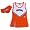 Adidas Tennessee Volunteers Toddler 2-Piece Cheerleader Dress