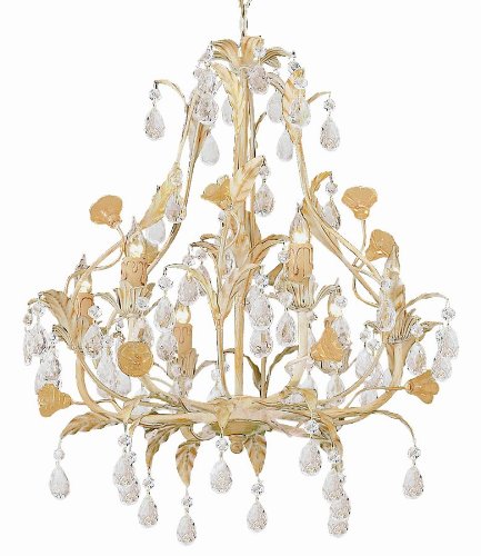 Crystorama Athena 4906-CM Teardrop Crystal 6-LT 360w (19H x