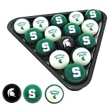 Michigan State Spartans Officially Licensed Billiard Balls by Frenzy Sports