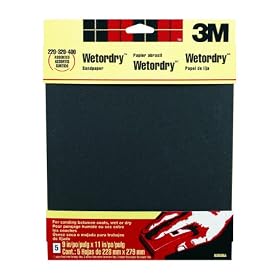 3M Wetordry 9088NA Sandpaper, 9-Inch x 11-Inch, Assorted-Grit, 5-Sheet