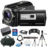 51KPAHKTA1L. SL160  Sony HDR PJ50V High Definition Handycam Camcorder (Black) + Original Sony NP FV70 Battery + 16GB Deluxe Camcorder Accessory Kit