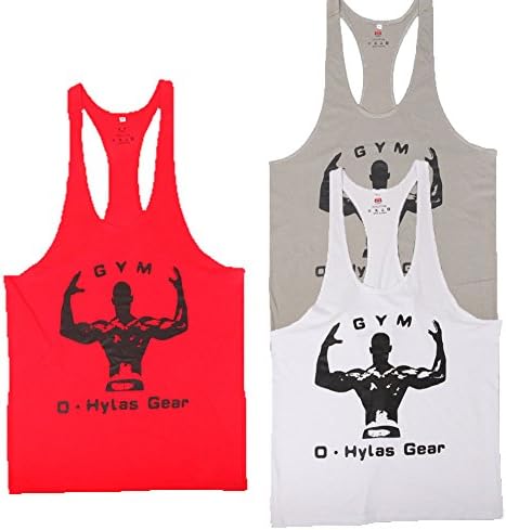 3 Pack O Hylas Mens Classic Gym Clothes Tank Top Shirts (X-Large)