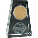 New York Yankees Yankee Stadium Inaugural Season Game Used Dirt Crystal Paper Weight (MLB Authenticated)