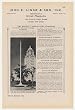 1942 Beverly Hills CA City Hall John Lingo Flagpole Print Ad