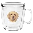 Golden Retriever 12 oz Insulated Coffee Mug, Clear