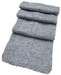 Handmade Soft Alpaca Natural Fiber Scarf - Marble Gray (Hand-crocheted Border...