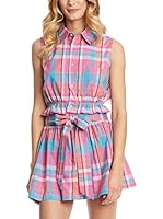 Rare London Camisa Mujer Squared (Rosa)