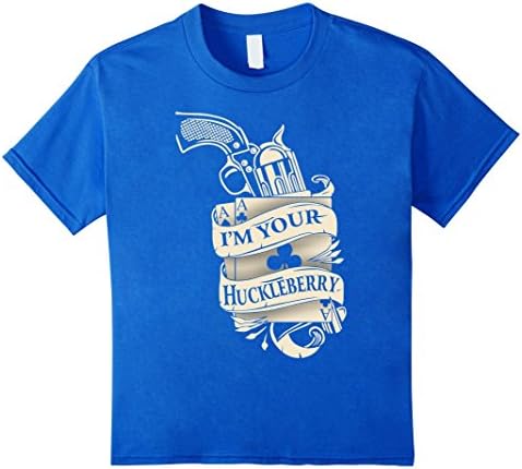 Kids I'm Your Huckleberry T shirt 4 Royal Blue