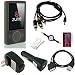 Microsoft Zune 80GB / 120GB Silicone Skin (SMOKE) w/ AV Audio Visual / Video Cable, USB 2in1 Sync and Charging Cable along with universal USB Car and Wall / Travel Chargers, Screen Guard / Protector and a Auxiliary 3.5mm to 3.5mm MP3 Jack Cable