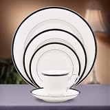 Lenox Leigh Platinum Banded Tableware Collection