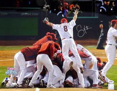 Shane Victorino Autographed/Hand Signed Phillies 16x20 Photo #1 PSA/DNA