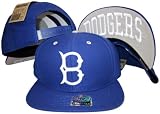 Brooklyn Dodgers Blue w/ Name Underbrim Plastic Snapback Adjustable Plastic Snap Back Hat / Cap