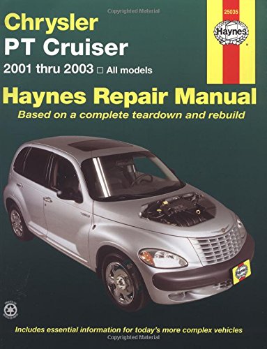 chrysler pt cruiser 2001 thru 2003 haynes repair manual haynes repair manuals