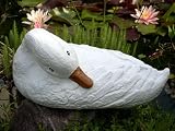 Eigenschaften Tiefes Kunsthandwerk GbR  / Steinfigur Tierfigur Ente Gans groß weiß