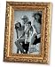 Baroque Golden Ornate Scrollwork Picture Frame With Contrasted Inner Beading 8x10
