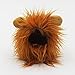 GABOSS Lion Mane Wig Costume for Cat, Little Dog Halloween Dress with Ears Pet Festival Party Fancy Hair Cat Clothes, Gold Brown