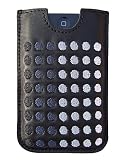 Bubble-Business-Grey-Dots-Leather-Case for iPhone 4 / 3G & 3GS ***** (Versand durch AMAZON nach 26 EU-Staaten*)