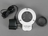 AmScope 144 LED Adjustable Microscope Compact Ring Light + Adapter